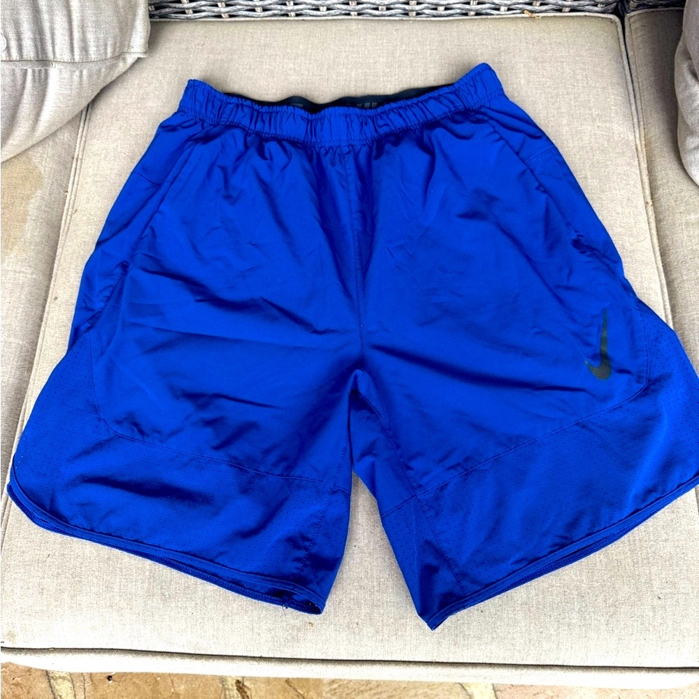 Nike, Blue, Dri-Fit, Shorts, Size Large